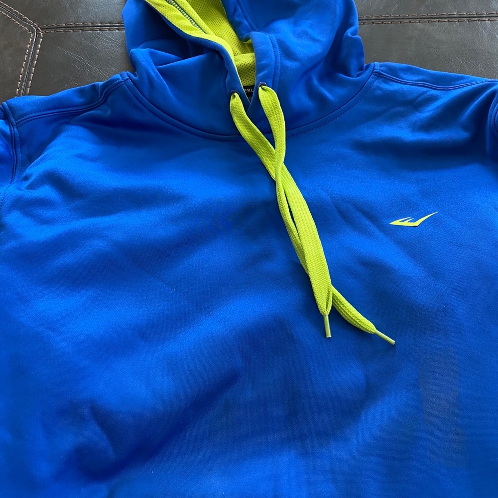 Blue hoodie